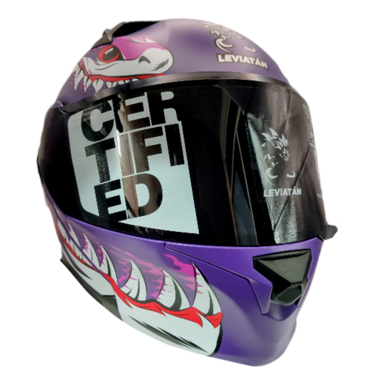 CASCO LEVIATAN MEGALODON PURPURA