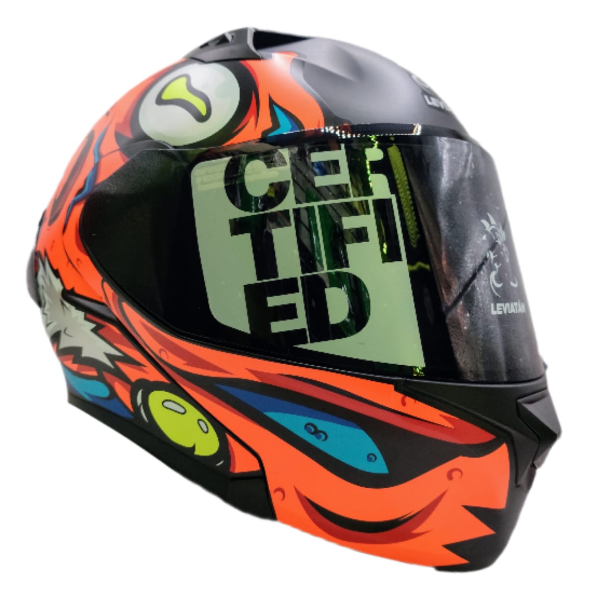 CASCO LEVIATAN FROGGY ANARANJADO