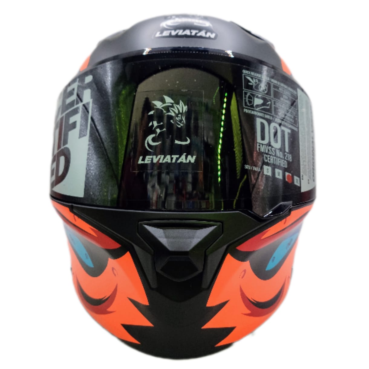 CASCO LEVIATAN FROGGY ANARANJADO