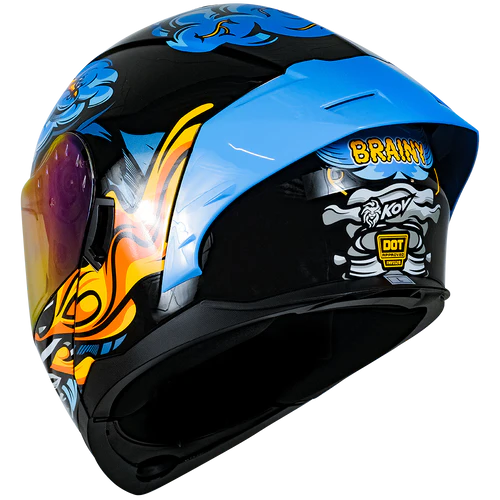 CASCO RUSH BRAINY AZUL