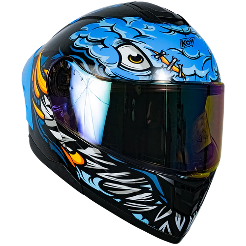 CASCO RUSH BRAINY AZUL