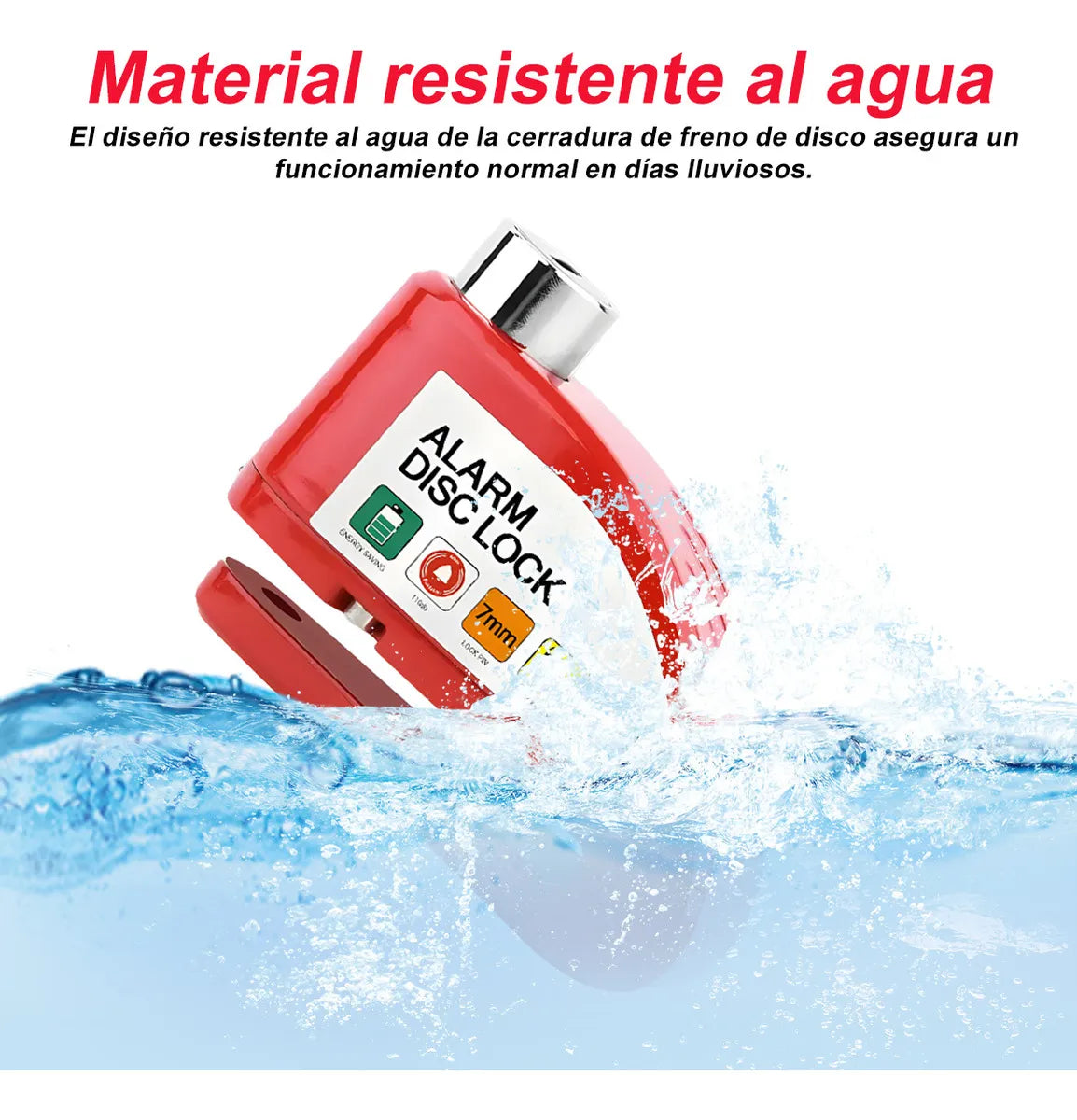 CANDADO CON ALARMA DE DISCO