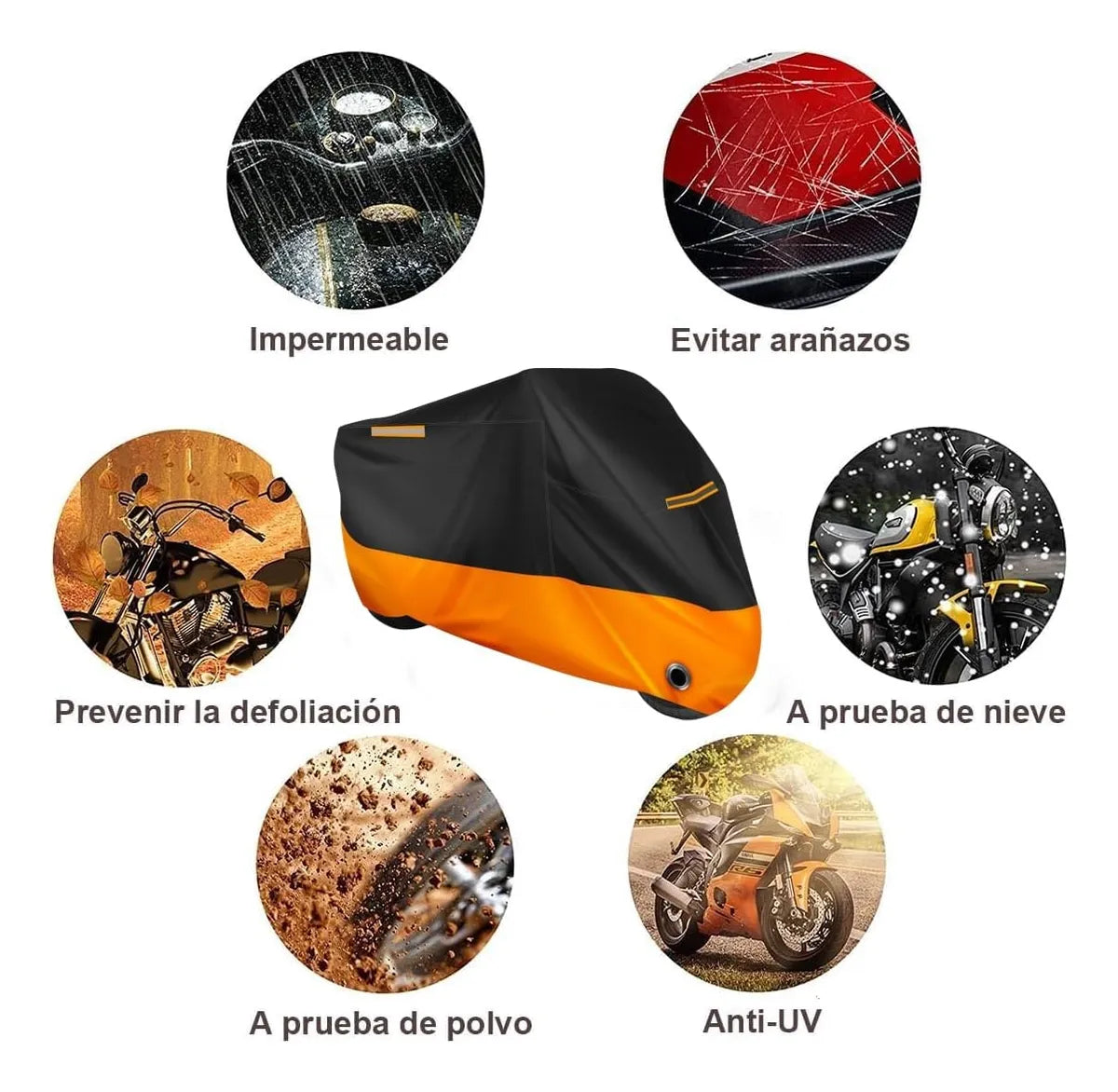 FUNDA IMPERMEABLE PARA MOTO