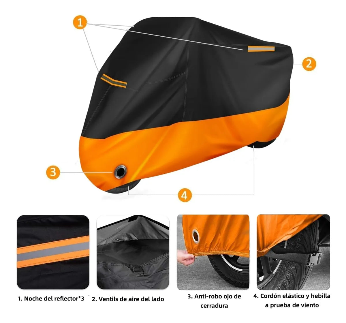 FUNDA IMPERMEABLE PARA MOTO