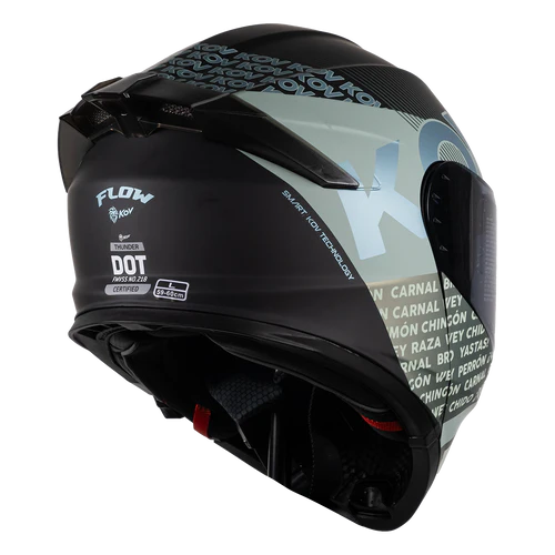 CASCO THUNDER FLOW VERDE/GRIS