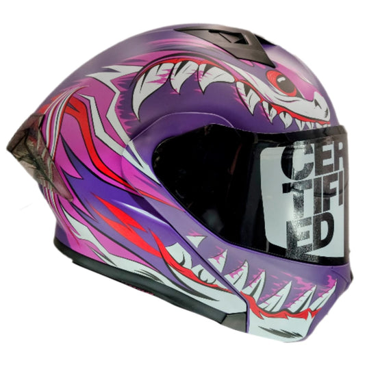 CASCO LEVIATAN MEGALODON PURPURA
