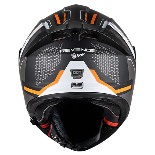 CASCO THUNDER REVANGE NARANJA