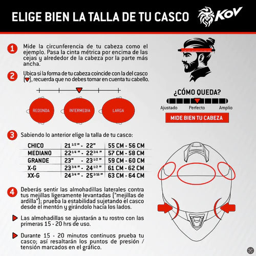 CASCO KOV ESTELAR NEGRO MATE