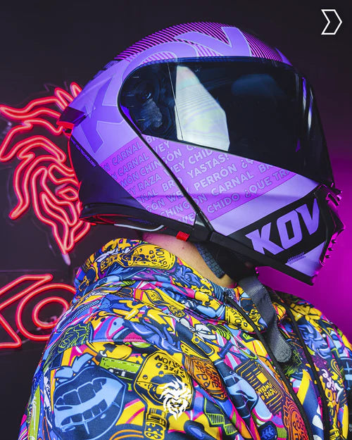 CASCO THUNDER FLOW MORADO